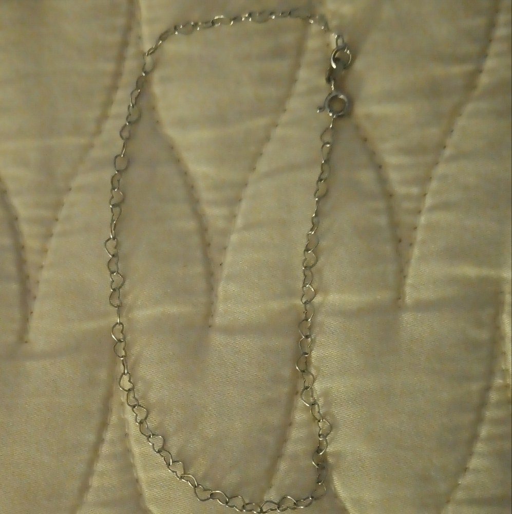 Elegant Sterling Silver Chain Anklet Bracelet